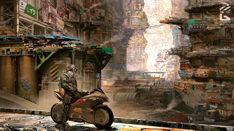 cyberpunk, science fiction, artist, artwork, digital art, hd, 4k