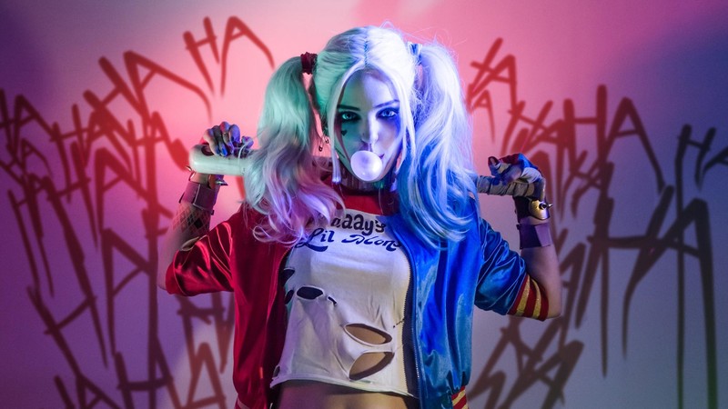 harley quinn, artwork, hd, superheroes, deviantart, cosplay
