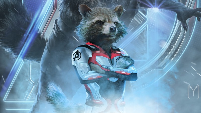 avengers endgame, avengers end game, movies, 2019 movies, hd, rocket raccoon, superheroes, artwork, behance