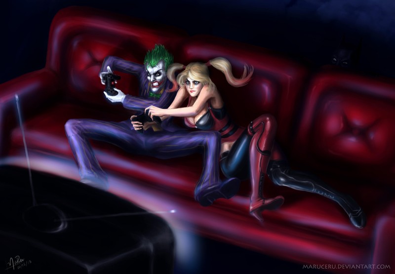 joker, harley quinn, hd, superheroes, supervillain, artwork, deviantart