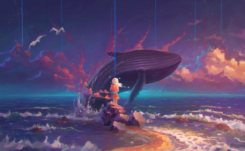 whale, artist, artwork, digital art, hd, 4k, 5k, deviantart