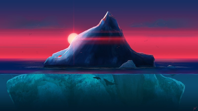 iceberg, artist, artwork, digital art, hd, deviantart