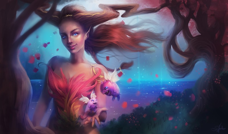 fantasy girls, artist, artwork, digital art, hd, deviantart