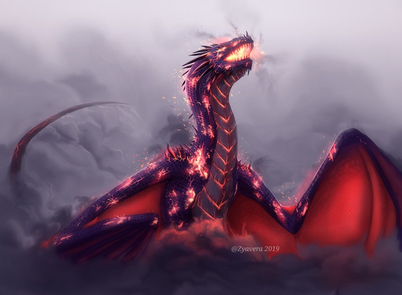 dragon, artist, artwork, digital art, hd, deviantart