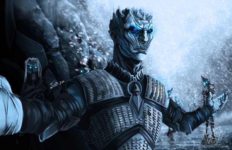 game of thrones, night king, white walkers, hd, artist, artwork, 4k, 5k
