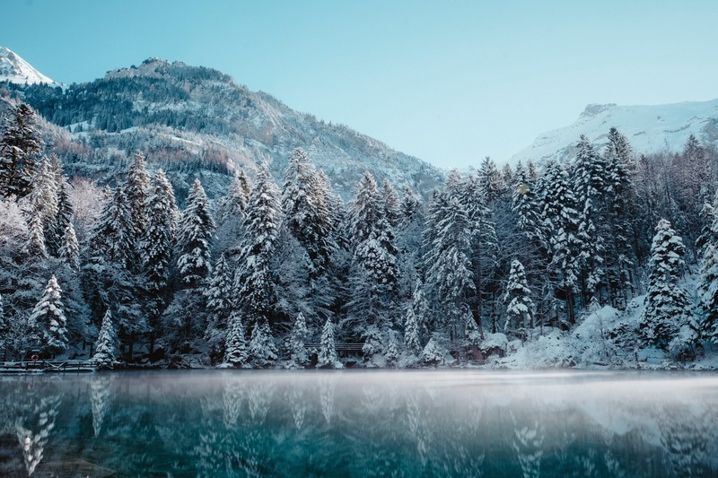 switzerland, nature, winter, reflection, hd, 4k, 5k