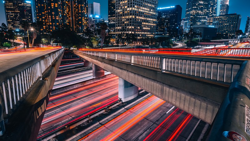 long exposure, road, city, hd, 4k, photography