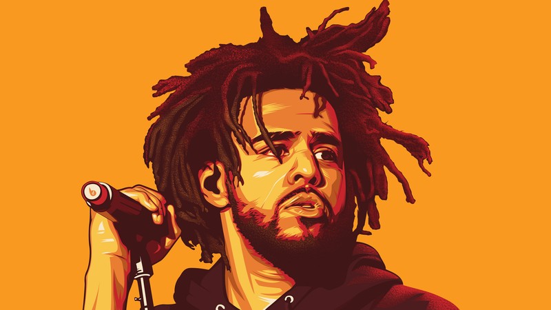 j cole, music, hd, digital art, 4k, behance