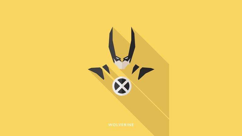 wolverine, superheroes, minimalism, minimalist, artist, artwork, digital art, hd, 4k, behance