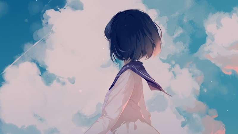 anime girl, anime, artist, artwork, digital art, hd, 4k