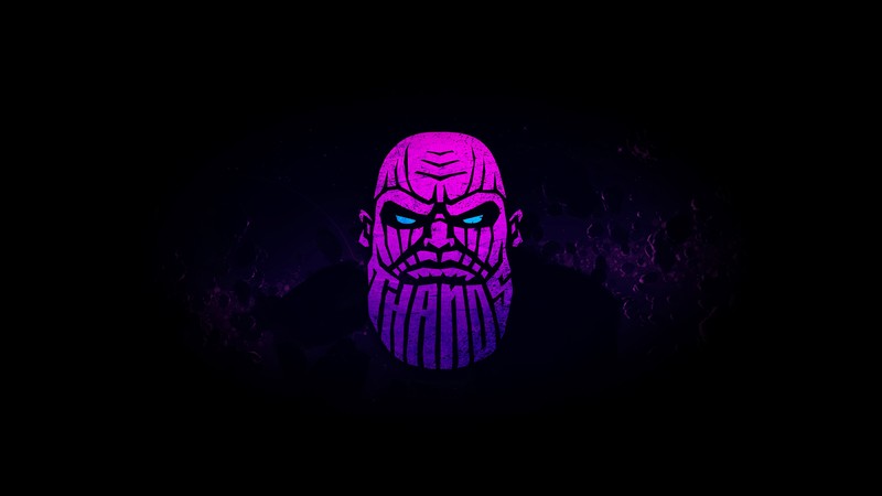 thanos, supervillain, marvel, hd, 4k, behance, minimalism, minimalist