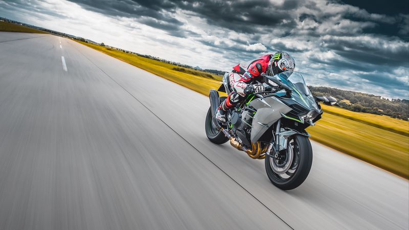 motorcycle, motorcyclist, bike, sports, speed, road, 4k