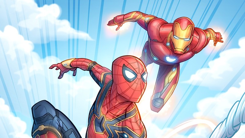 iron man, spiderman, hd, superheroes, artwork, digital art, behance