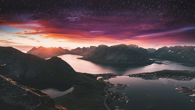 landscape, mountains, nature, hd, lake