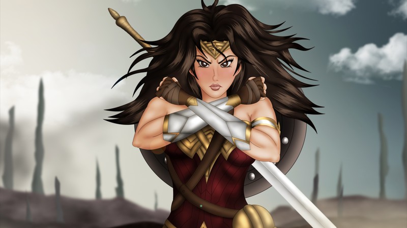 wonder woman, hd, 4k, superheroes, artist, artwork, deviantart
