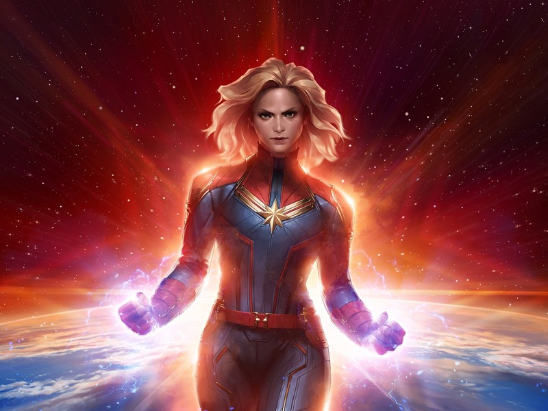 marvel future fight, games, hd, superheroes, captain marvel, artstation, artist