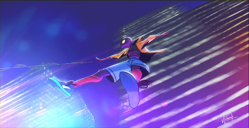 spiderman into the spider verse, spiderman, hd, superheroes, artwork, artist, digital art, deviantart