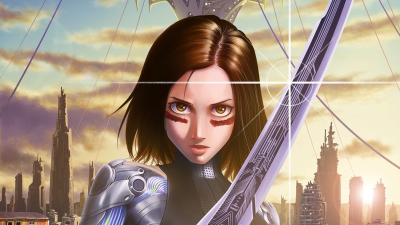 alita battle angel, 4k, 2019 movies, movies, hd, illustration