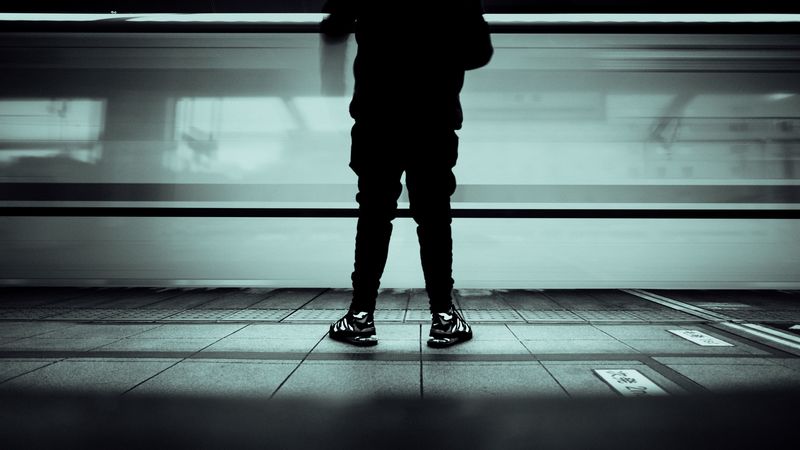 man, silhouette, black, stand, 4k