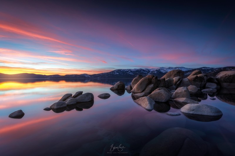 lake, stones, photography, hd, reflection