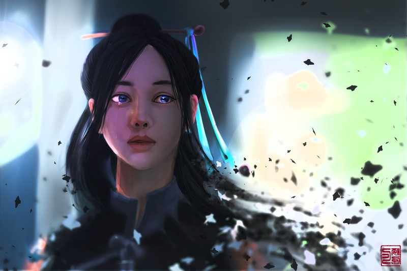 anime girl, anime, artist, artwork, digital art, hd, deviantart