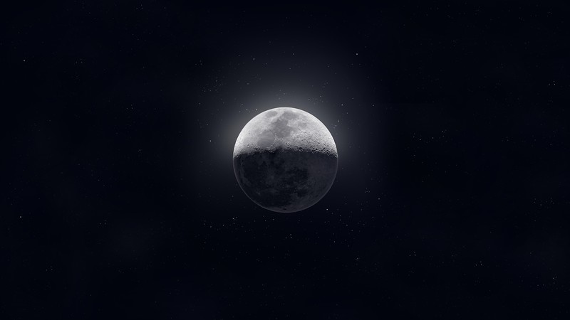 moon, digital universe, hd, 4k