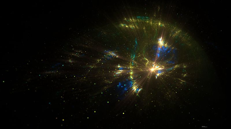fractal, shine, glare, light, abstraction, 4k