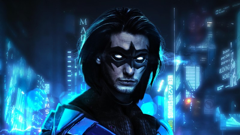 nightwing, superheroes, hd, 4k, artist, artwork, digital art