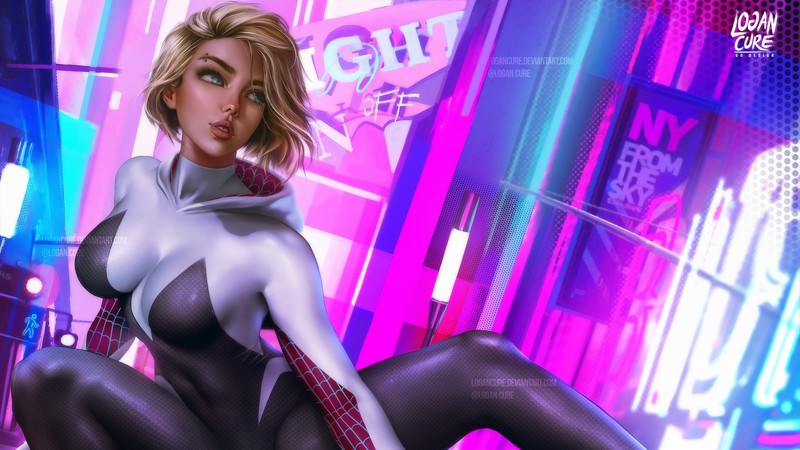 gwen stacy, hd, superheroes, artwork, artist, digital art, deviantart