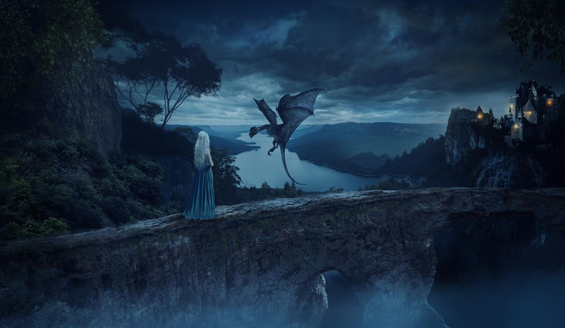 game of thrones, tv shows, hd, deviantart, dragon, 4k, daenerys targaryen