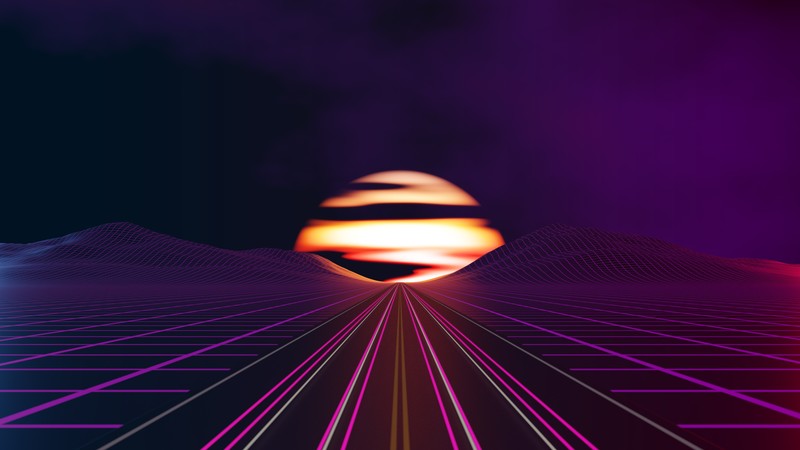 abstract, road, sun, hd, 4k, deviantart