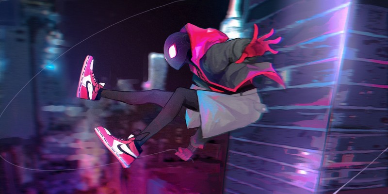 spiderman into the spider verse, spiderman, hd, superheroes, artwork, artist, digital art