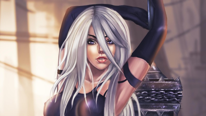 nier automata, games, artwork, hd, fantasy girls, artist, digital art, deviantart