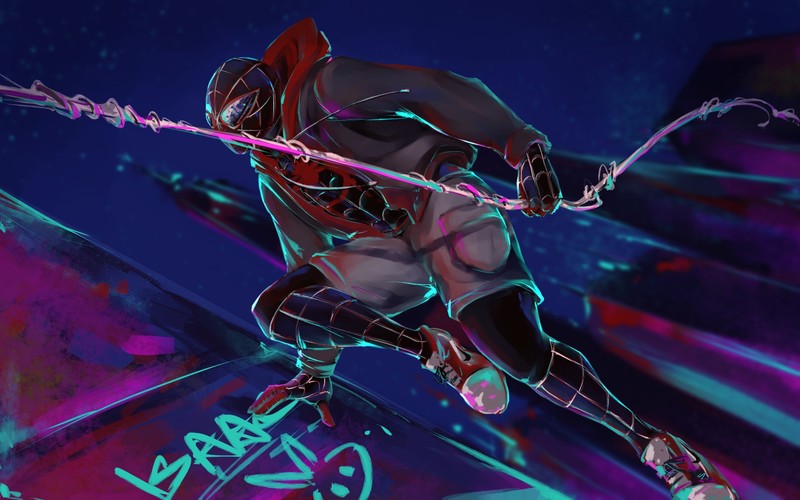 spiderman into the spider verse, spiderman, movies, hd, superheroes, artwork, artist, digital art, deviantart