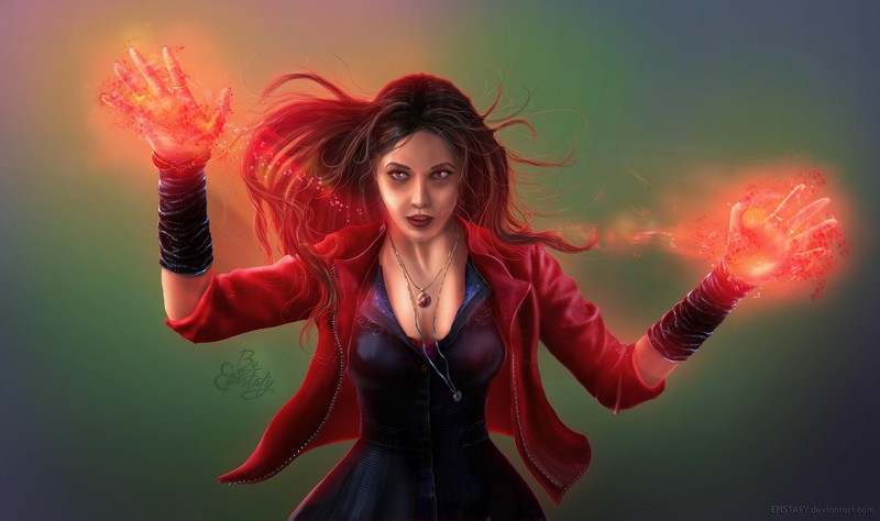 wanda maximoff, artwork, hd, deviantart, superheroes