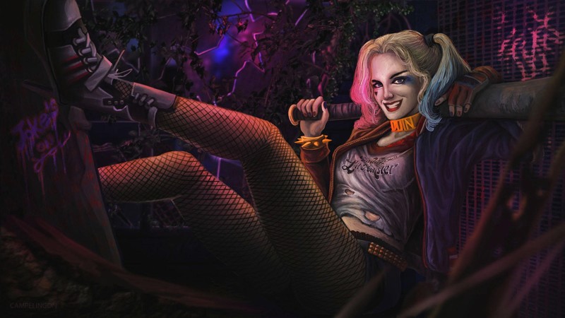 harley quinn, hd, supervillain, deviantart