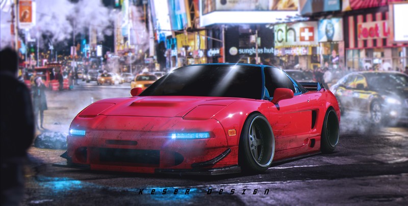 honda nsx, honda, cars, hd, 4k, 5k, artist, artwork, digital art, deviantart