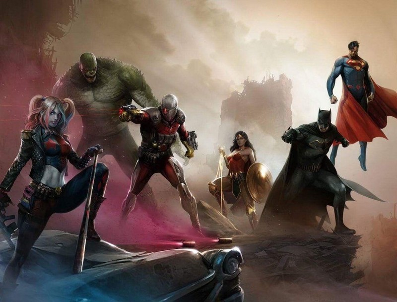 justice league, suicide squad, hd, superheroes, digital art, deviantart, artwork