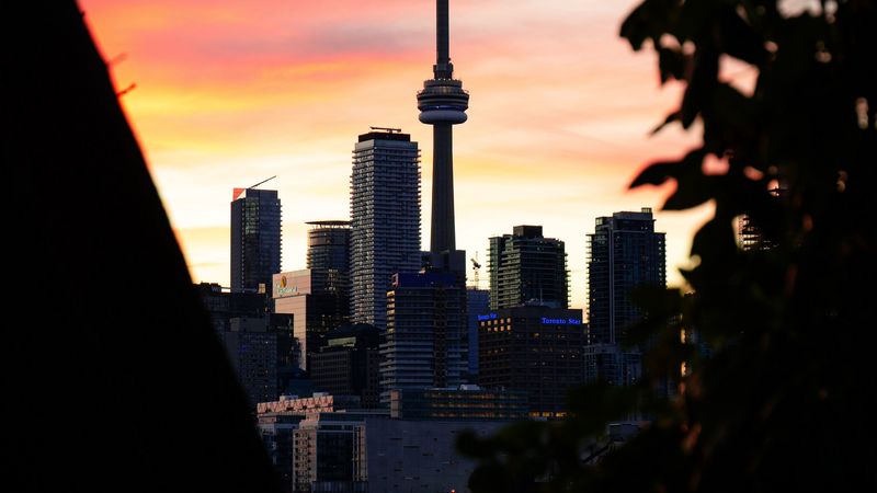 city, buildings, architecture, dusk, dark, 4k