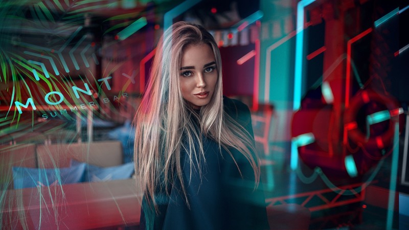 blonde, portrait, girls, model, hd