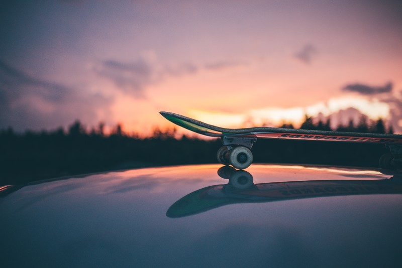 skateboard, photography, macro, hd, 4k, 5k, sunset