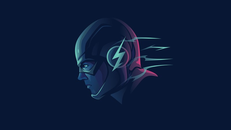 flash, superheroes, minimalism, minimalist, hd, 4k, dribbble