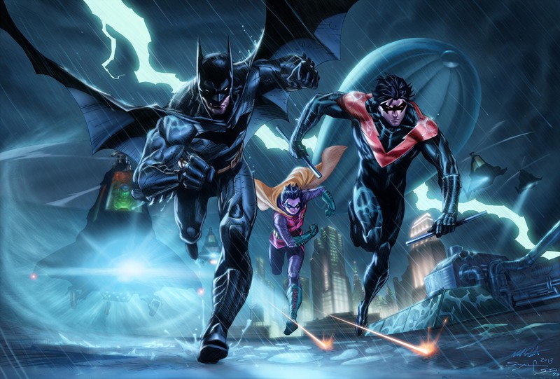 batman, robin, nightwing, hd, superheroes, artwork, digital art, deviantart