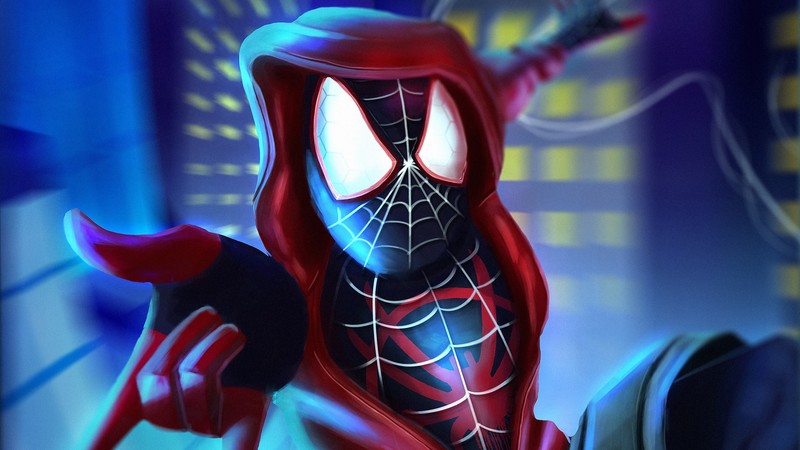 spiderman into the spider verse, spiderman, movies, hd, superheroes, artwork, artist, digital art