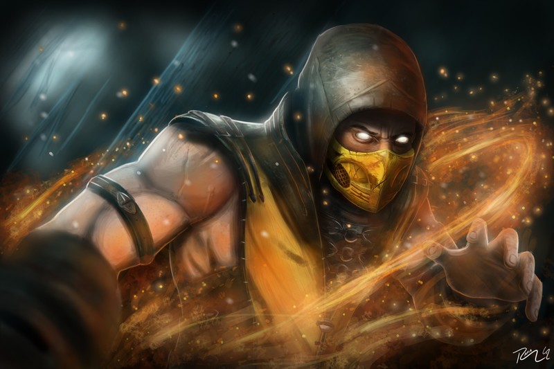 scorpion, mortal kombat, games, hd, 4k, deviantart