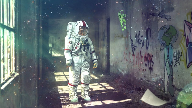 astronaut, space, artist, scifi, artwork, digital art, hd, 4k, behance