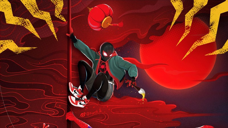 spiderman into the spider verse, spiderman, movies, hd, superheroes, artwork, artist, digital art