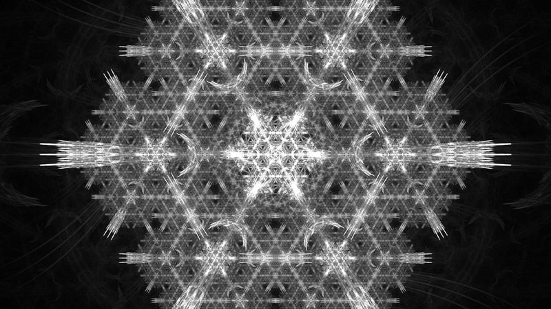 snowflake, pattern, fractal, structure, tangled, 4k