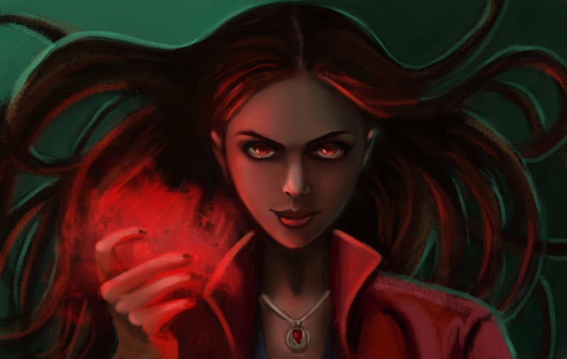 scarlet witch, superheroes, artwork, artist, digital art, hd, deviantart