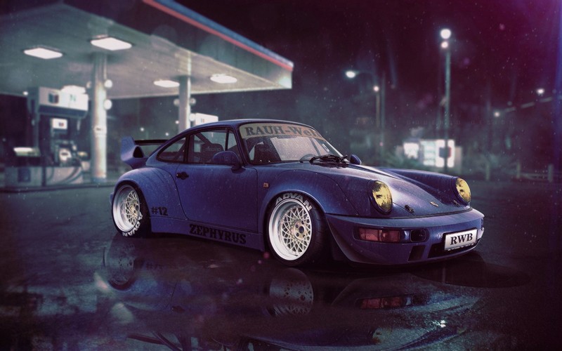 porsche 911, porsche, cars, artwork, hd, digital art
